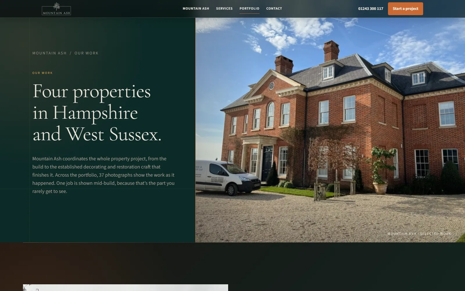 Mountain Ash selected work page